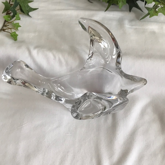 Accents Flying Bird Art Glass Candy Dishbowl Heavy Glass Poshmark
